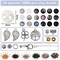 Glass Beads for Jewelry Making, 18 Colors Glass Beads for Bracelets Making kit Including 2-8mm Bead spacers/Lava Beads/Stone Rock DIY Jewelry Making Supplies for Adults (Thanksgiving, Christmas)